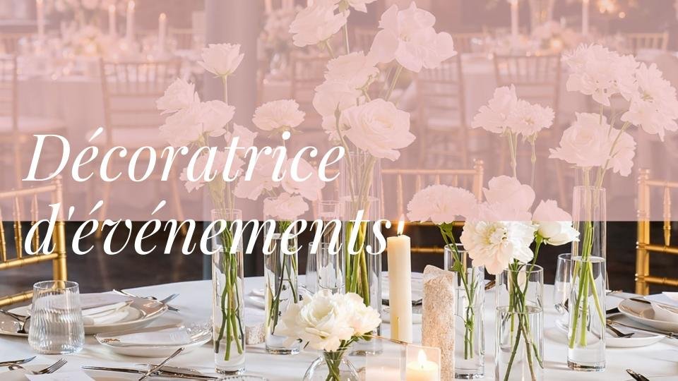 Décoration florale pour mariage par Esther de JirehDesignMoments